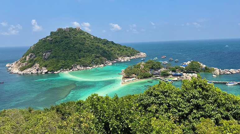 코사무이 신혼여행 중 낭유안섬 모습